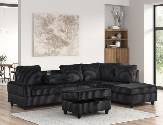48Heights Sectional + Ottoman Set
