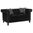 505817 Reventlow Black Sofa + Loveseat Set