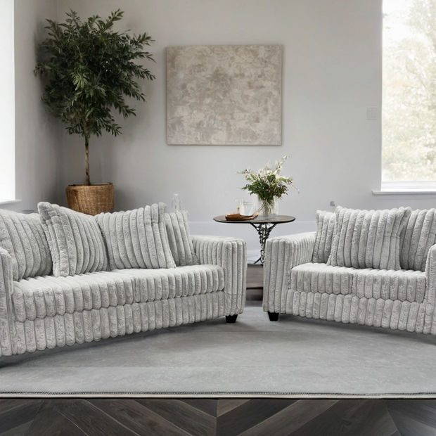 510 Grey Sofa & Loveseat Set