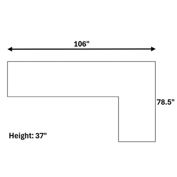 510 Black Sectional