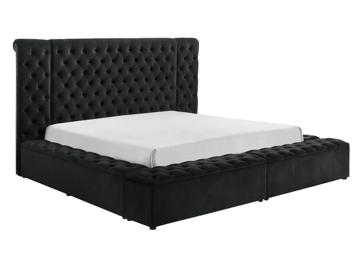 5203BK LILIANA BLACK BED