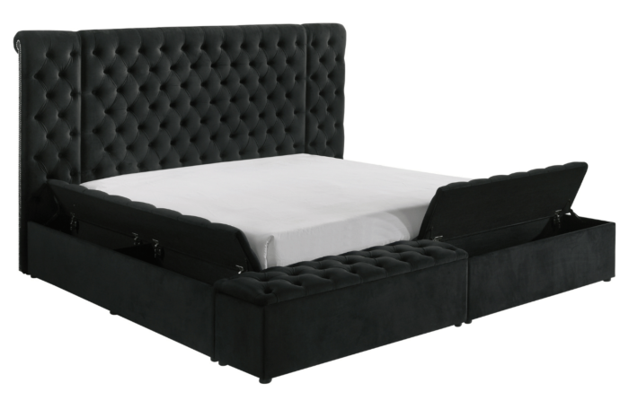 5203BK LILIANA BLACK BED