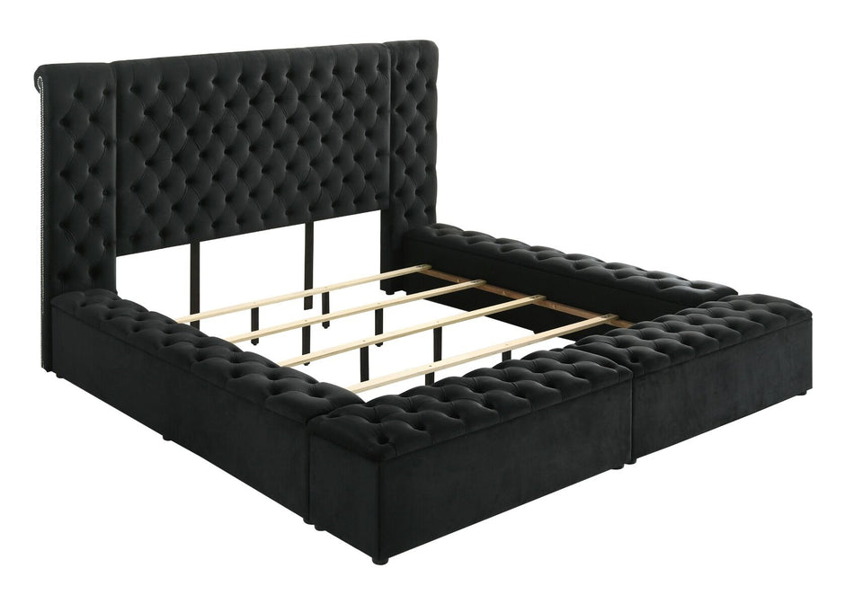 5203BK LILIANA BLACK BED