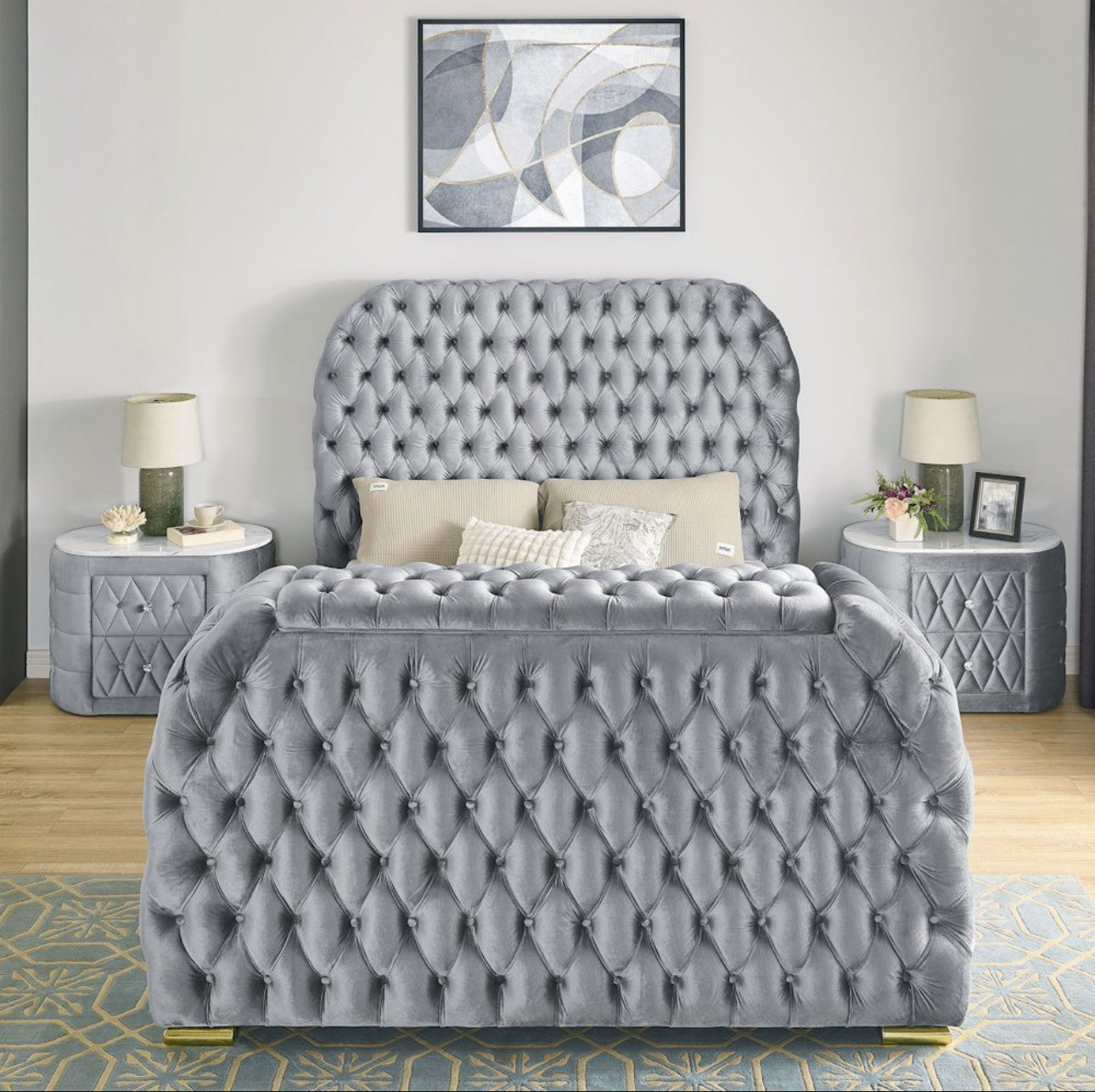 Cama Natalia Gris