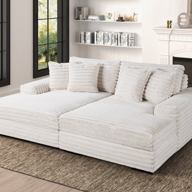 5600 Chaise Lounge Begie Sofa