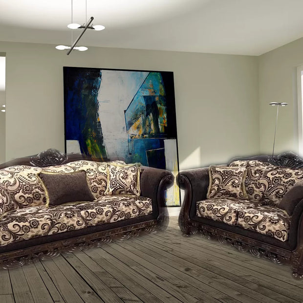 601 Brown Sofa & Loveseat