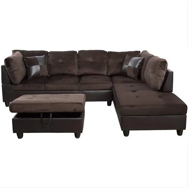 F107B Sectional + Ottoman