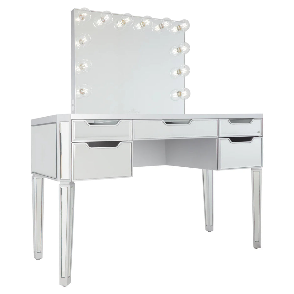 SlayStation Aria Premium Mirrored Vanity table