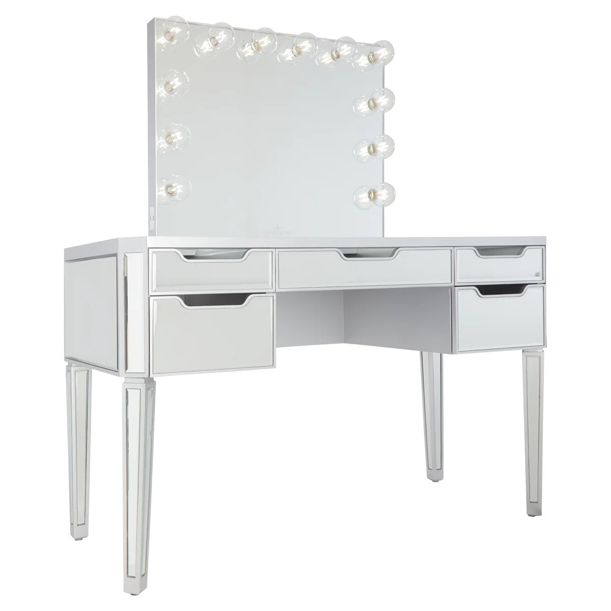 SlayStation Aria Premium Mirrored Vanity table
