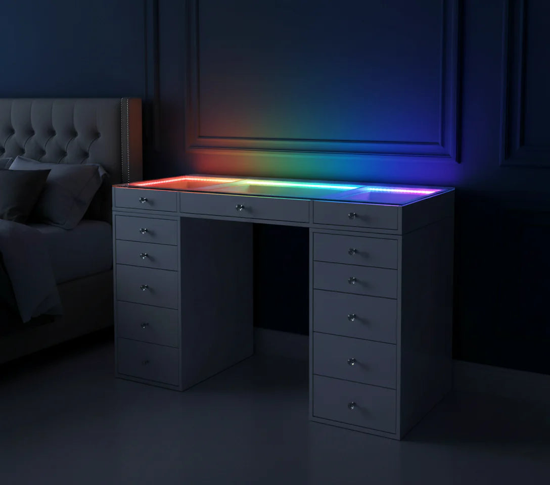 SlayStation Lumina Plus 2.0 Vanity Table w/ RGB Light