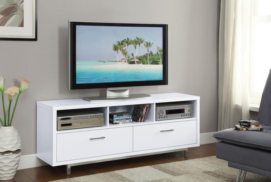 701972 Casey 61" White TV Stand