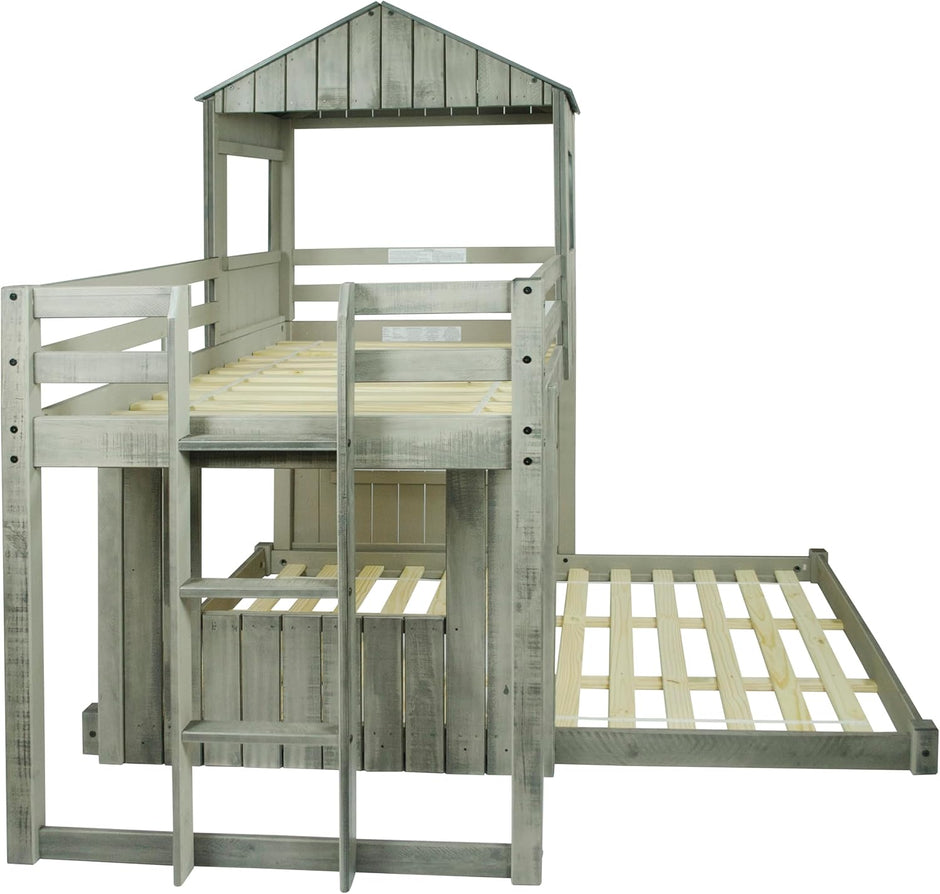 3344-TFRDG Twin/Full Campsite Loft