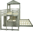 3344-TFRDG Twin/Full Campsite Loft