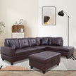 F093B PU Sectional + Ottoman Set