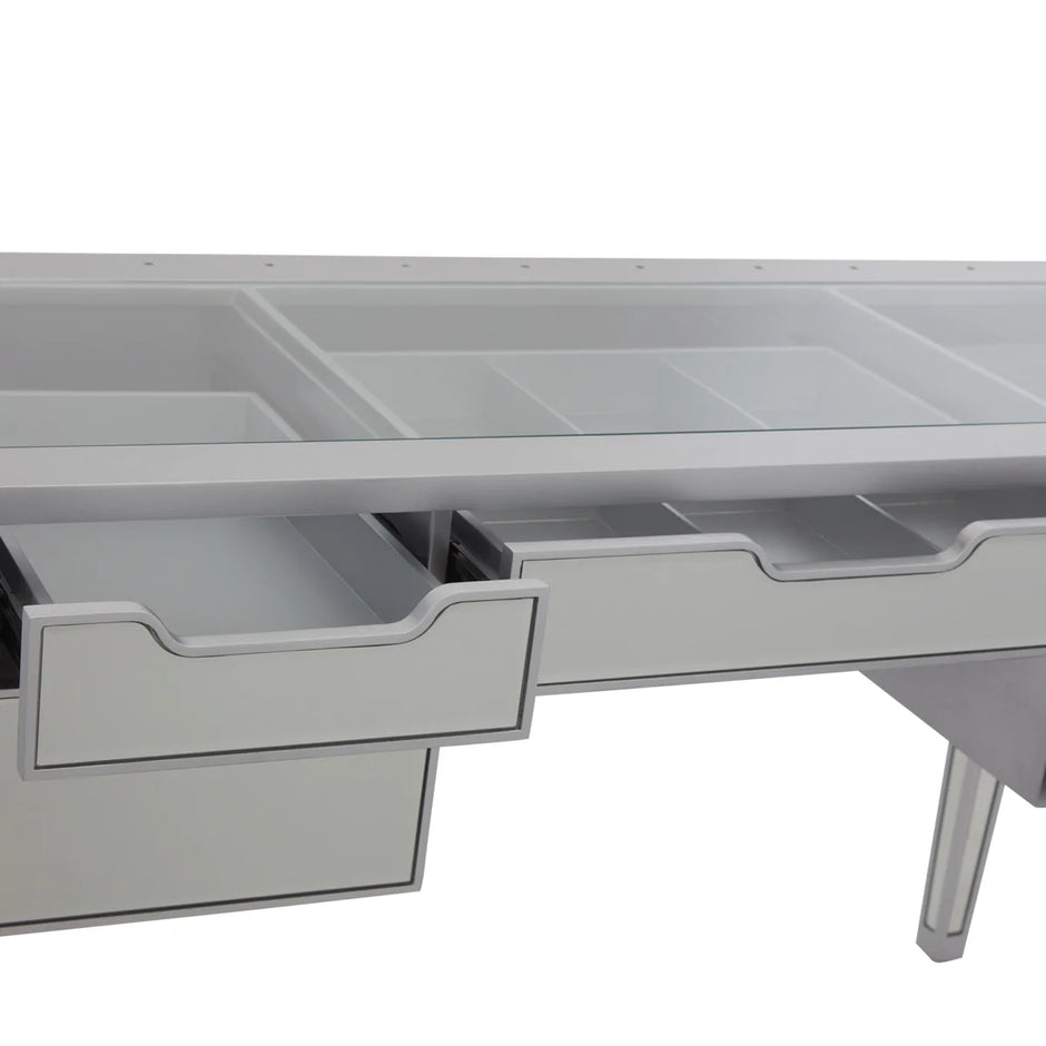 SlayStation Aria Premium Mirrored Vanity table