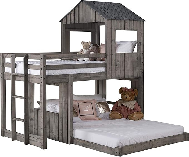 3344-TFRDG Twin/Full Campsite Loft