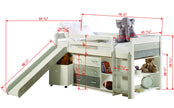 5000-ATGW Twin Modular Low Loft with Slide