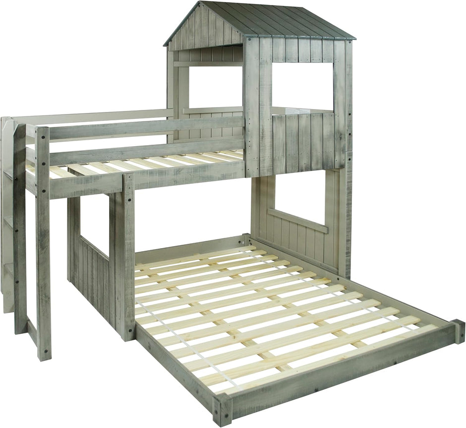 3344-TFRDG Twin/Full Campsite Loft