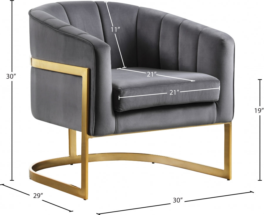 Carter Velvet Accent Chair