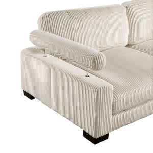 8555 4-Piece Modular Sectional with Ottoman