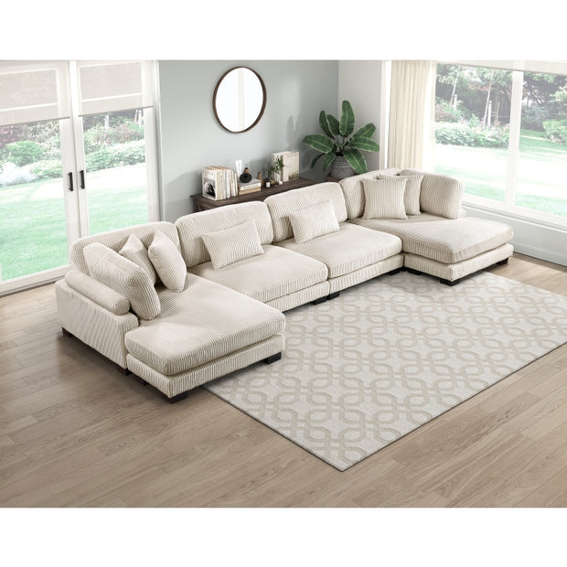 8555 4-PIECE MODULAR SECTIONAL WITH REVERSIBLE CHAISE