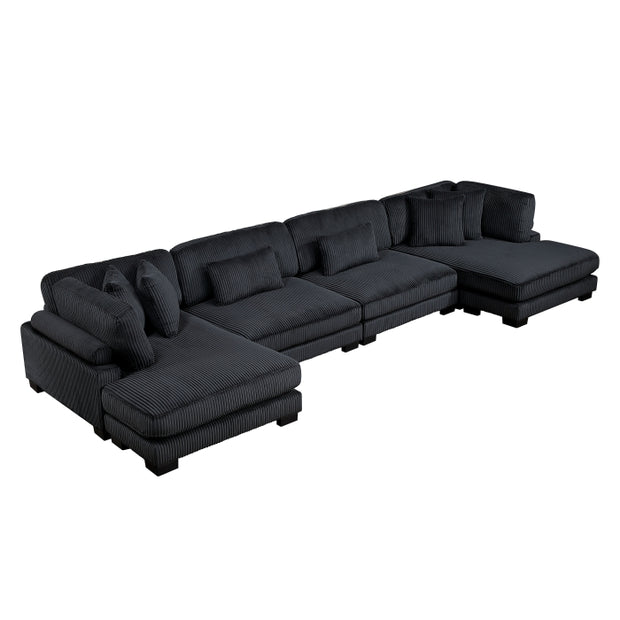 8555 4-PIECE MODULAR SECTIONAL WITH REVERSIBLE CHAISE