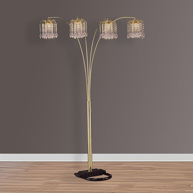 4893G ALL RAIN DROP ARC FLOOR LAMP
