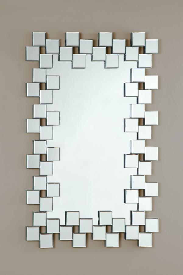 Pamela Rectangular Frameless Wall Mirror