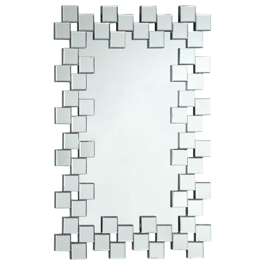 Pamela Rectangular Frameless Wall Mirror