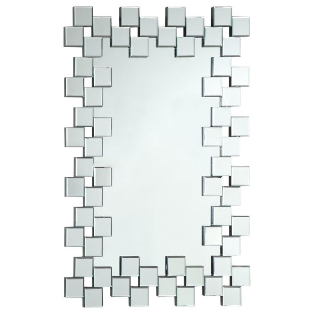 Pamela Rectangular Frameless Wall Mirror