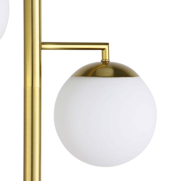 920214 Miley Spherical Bulb Tripod Tree Gold Floor Lamp