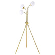 Miley Spherical Bulb Tripod Tree Gold Floor Lamp