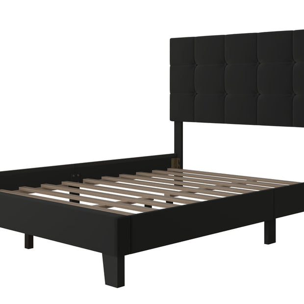 930 Black Platform Bed