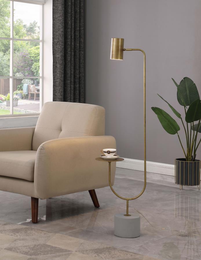 923309 Jodie Bass Floor Lamp Side Table