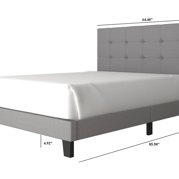 930 Gray Platform Bed