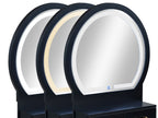 4905SET-BK CECILIA VANITY TABLE & STOOL-BLACK