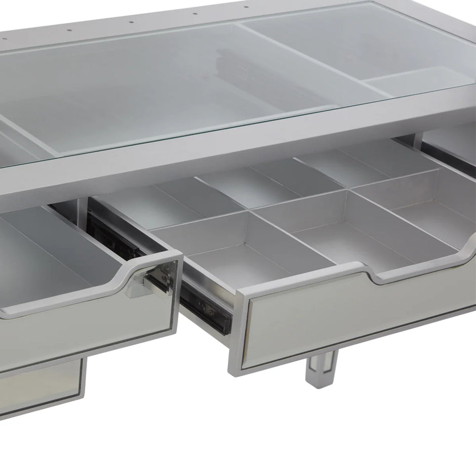 SlayStation Aria Premium Mirrored Vanity table