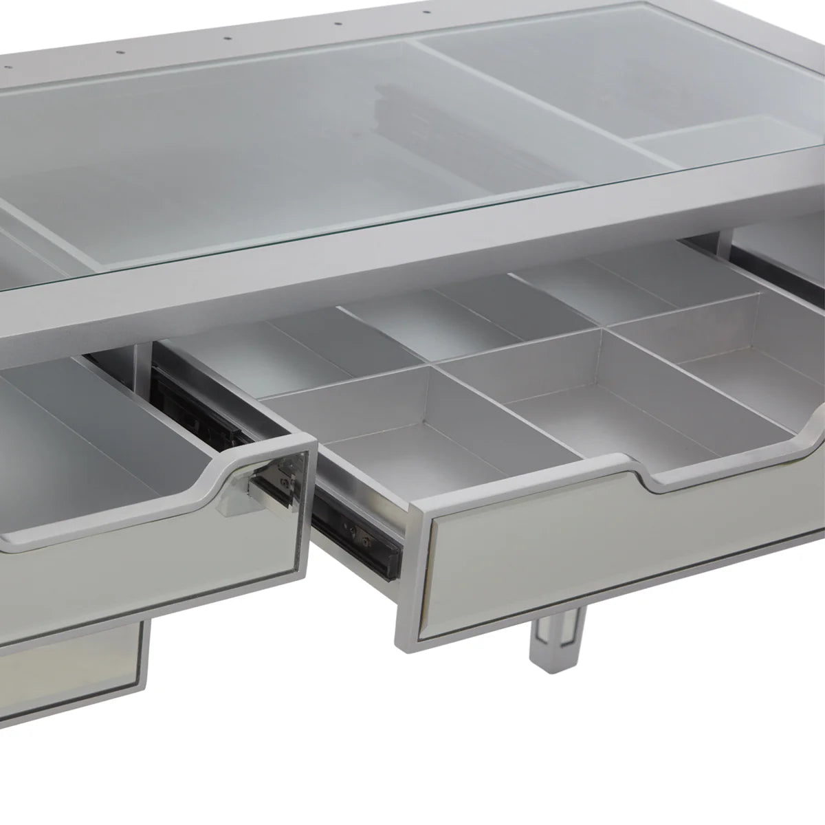 SlayStation Aria Premium Mirrored Vanity table