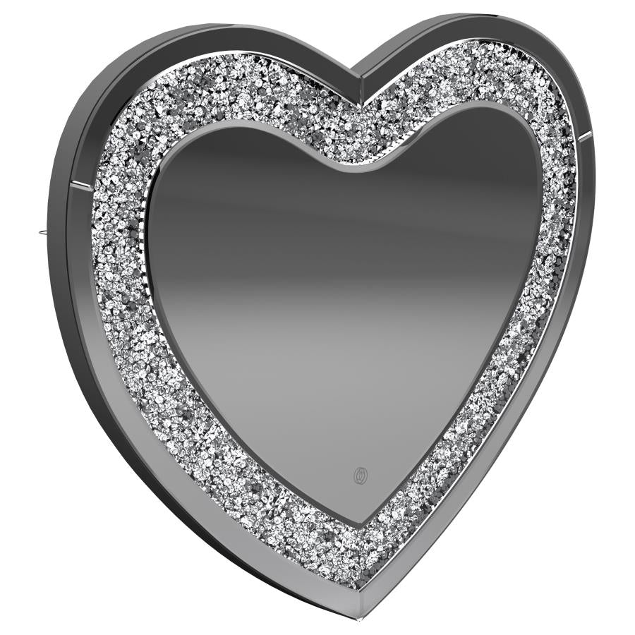 Aiko Heart Shaped LED Light Wall Mirror