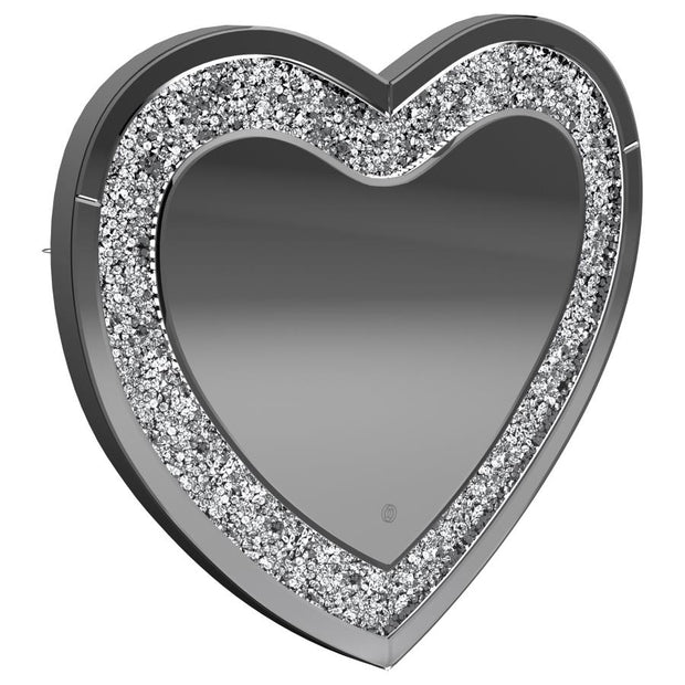 Aiko Heart Shaped LED Light Wall Mirror