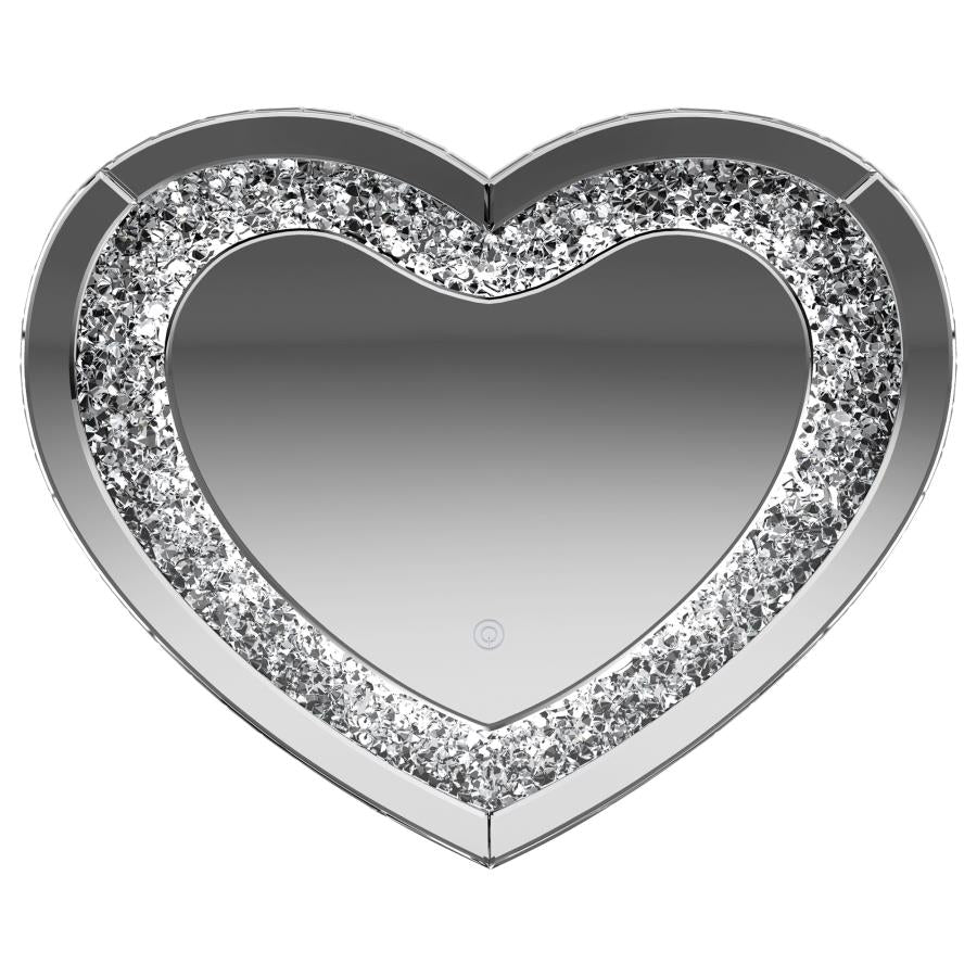 Aiko Heart Shaped LED Light Wall Mirror