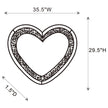 Aiko Heart Shaped LED Light Wall Mirror
