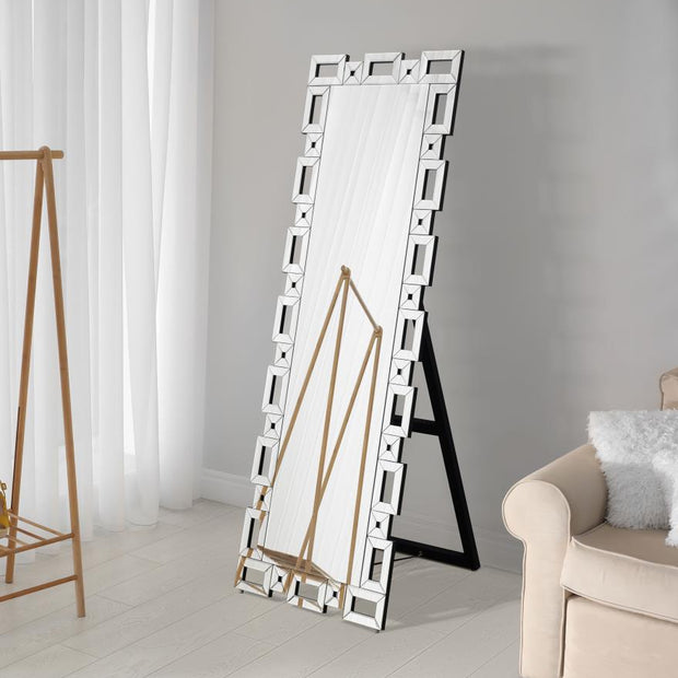 Geometric Frame Standing Mirror