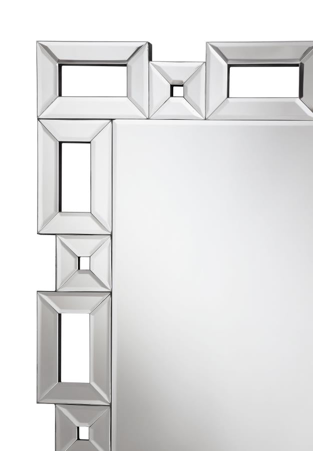 Geometric Frame Standing Mirror