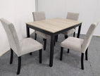1219 FORANA GREY DINING SET