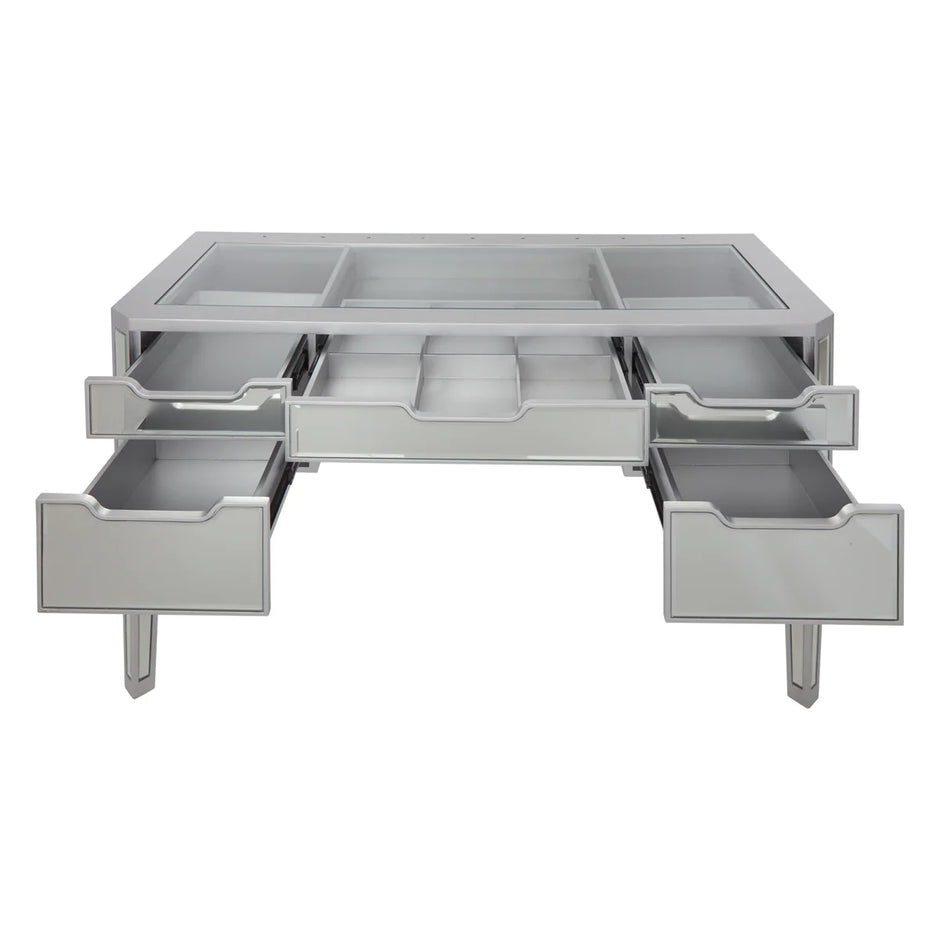 SlayStation Aria Premium Mirrored Vanity table