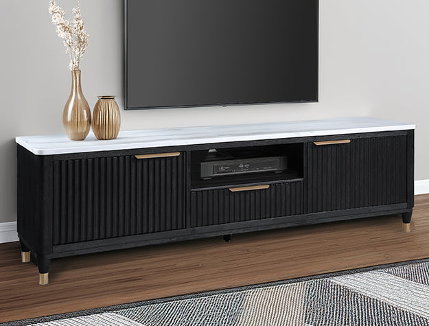 B1400-9 KARA BLACK TV STAND