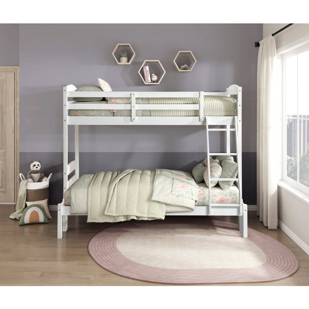 B2022WHTF-1 Twin/Full Bunk Bed