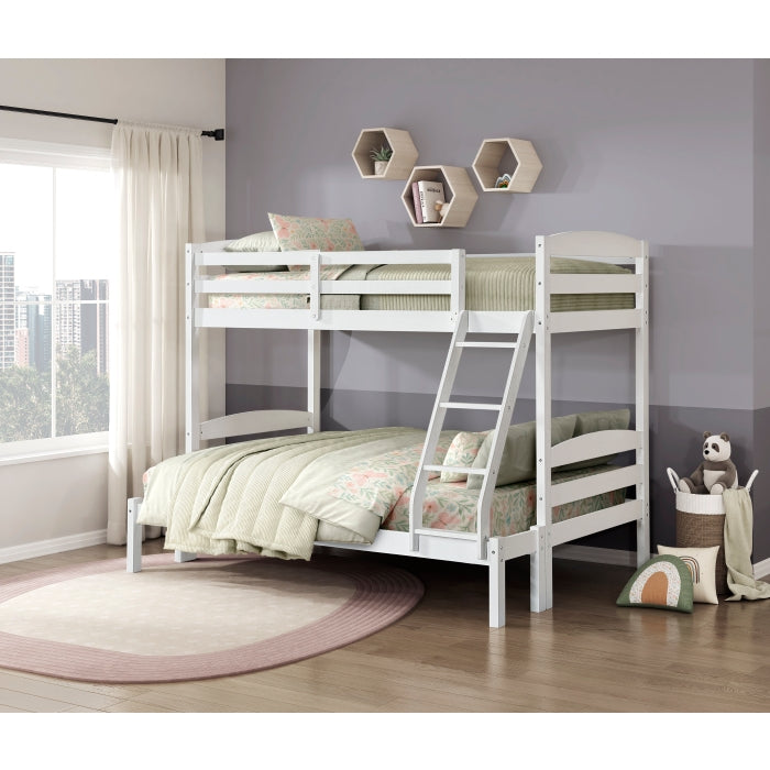 B2022WHTF-1 Twin/Full Bunk Bed