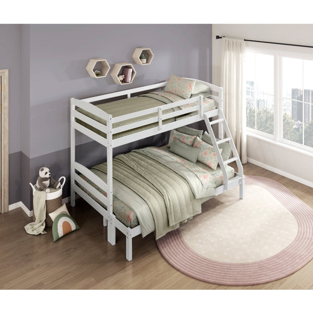 B2022WHTF-1 Twin/Full Bunk Bed